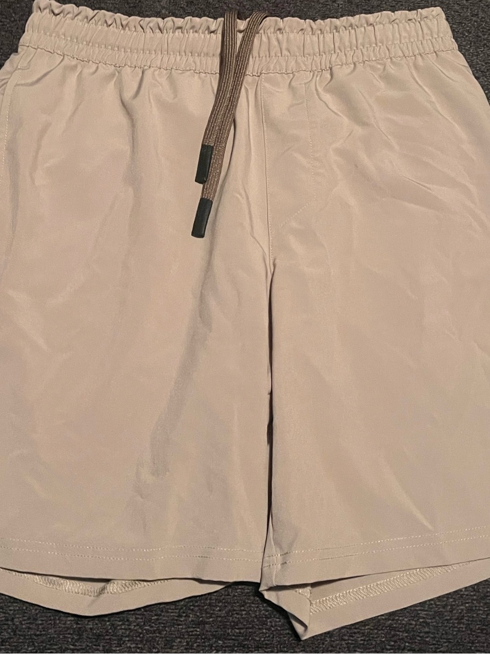 Quiksilver Men's Light Tan Athletic Drawstring Shorts